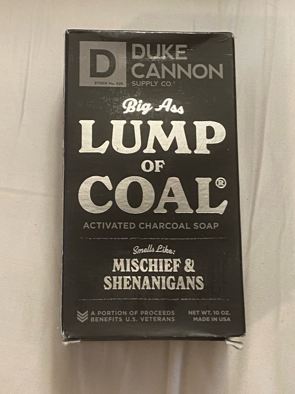 Duke Cannon Big Ass Lump of Coal Activated Charcoal Soap 10oz NIB